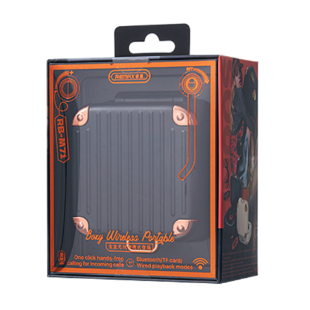 Enceinte Portable Bluetooth 1200 mAh REMAX Treasure Box RB-M71 - design rétro - son stéréo 360° - No… — REMAX · Smarty Paris 18e